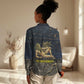 Geb Women Casual Shirt Ancient Egyptian Cracked Earth and Wheat Illustration Egyptian Earth God - African Pride