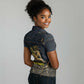 Geb Women Polo Shirt Ancient Egyptian Cracked Earth and Wheat Illustration Egyptian Earth God - African Pride