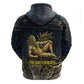 Geb Zip Hoodie Ancient Egyptian Cracked Earth and Wheat Illustration Egyptian Earth God - African Pride