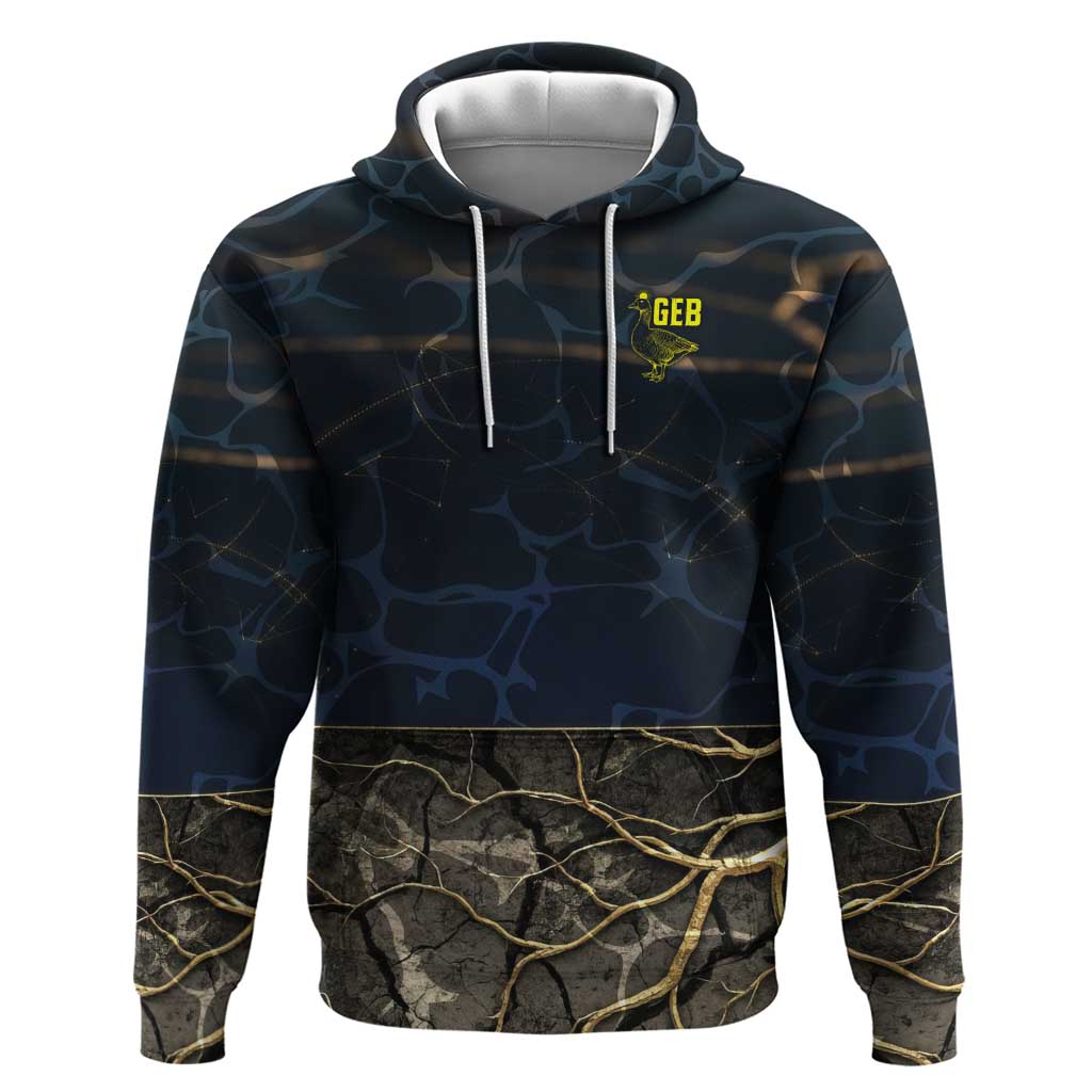 Geb Zip Hoodie Ancient Egyptian Cracked Earth and Wheat Illustration Egyptian Earth God - African Pride