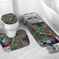 Geb Ancient Egyptian Bathroom Set with Serpent Throne and Snake Skin Texture Egyptian Earth God Tribute - African Pride