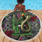 Geb Ancient Egyptian Beach Blanket with Serpent Throne and Snake Skin Texture Egyptian Earth God Tribute - African Pride