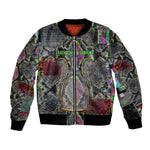 Geb Ancient Egyptian Bomber Jacket with Serpent Throne and Snake Skin Texture Egyptian Earth God Tribute - African Pride