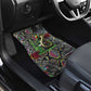 Geb Ancient Egyptian Car Mats with Serpent Throne and Snake Skin Texture Egyptian Earth God Tribute - African Pride