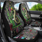 Geb Ancient Egyptian Car Seat Cover with Serpent Throne and Snake Skin Texture Egyptian Earth God Tribute - African Pride