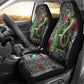 Geb Ancient Egyptian Car Seat Cover with Serpent Throne and Snake Skin Texture Egyptian Earth God Tribute - African Pride