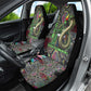Geb Ancient Egyptian Car Seat Cover with Serpent Throne and Snake Skin Texture Egyptian Earth God Tribute - African Pride