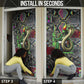 Geb Ancient Egyptian Door Cover with Serpent Throne and Snake Skin Texture Egyptian Earth God Tribute - African Pride