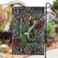 Geb Ancient Egyptian Garden Flag with Serpent Throne and Snake Skin Texture Egyptian Earth God Tribute - African Pride