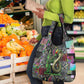 Geb Ancient Egyptian Grocery Bag with Serpent Throne and Snake Skin Texture Egyptian Earth God Tribute - African Pride