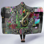 Geb Ancient Egyptian Hooded Blanket with Serpent Throne and Snake Skin Texture Egyptian Earth God Tribute - African Pride