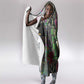 Geb Ancient Egyptian Hooded Blanket with Serpent Throne and Snake Skin Texture Egyptian Earth God Tribute - African Pride