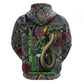 Geb Ancient Egyptian Hoodie with Serpent Throne and Snake Skin Texture Egyptian Earth God Tribute - African Pride