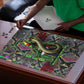 Geb Ancient Egyptian Puzzle with Serpent Throne and Snake Skin Texture Egyptian Earth God Tribute - African Pride