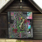 Geb Ancient Egyptian Quilt with Serpent Throne and Snake Skin Texture Egyptian Earth God Tribute - African Pride