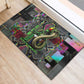 Geb Ancient Egyptian Rubber Doormat with Serpent Throne and Snake Skin Texture Egyptian Earth God Tribute - African Pride