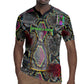 Geb Ancient Egyptian Rugby Jersey with Serpent Throne and Snake Skin Texture Egyptian Earth God Tribute - African Pride