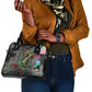 Geb Ancient Egyptian Shoulder Handbag with Serpent Throne and Snake Skin Texture Egyptian Earth God Tribute - African Pride