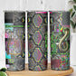 Geb Ancient Egyptian Skinny Tumbler with Serpent Throne and Snake Skin Texture Egyptian Earth God Tribute - African Pride