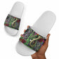 Geb Ancient Egyptian Slide Sandals with Serpent Throne and Snake Skin Texture Egyptian Earth God Tribute - African Pride
