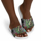 Geb Ancient Egyptian Slide Sandals with Serpent Throne and Snake Skin Texture Egyptian Earth God Tribute - African Pride