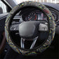Geb Ancient Egyptian Steering Wheel Cover with Serpent Throne and Snake Skin Texture Egyptian Earth God Tribute - African Pride