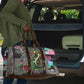 Geb Ancient Egyptian Travel Bag with Serpent Throne and Snake Skin Texture Egyptian Earth God Tribute - African Pride