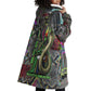Geb Ancient Egyptian Wearable Blanket Hoodie with Serpent Throne and Snake Skin Texture Egyptian Earth God Tribute - African Pride