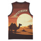 Mauritania Basketball Jersey - Desert Sunset Camel Silhouette and Flag Accents - African Pride