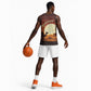 Mauritania Basketball Jersey - Desert Sunset Camel Silhouette and Flag Accents - African Pride