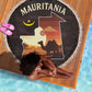 Mauritania Beach Blanket - Desert Sunset Camel Silhouette and Flag Accents