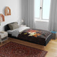 Mauritania Bedding Set - Desert Sunset Camel Silhouette and Flag Accents
