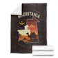 Mauritania Blanket - Desert Sunset Camel Silhouette and Flag Accents