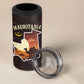 Mauritania 4 in 1 Can Cooler Tumbler - Desert Sunset Camel Silhouette and Flag Accents