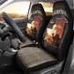 Mauritania Car Seat Cover - Desert Sunset Camel Silhouette and Flag Accents