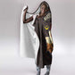 Mauritania Hooded Blanket - Desert Sunset Camel Silhouette and Flag Accents