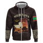 Mauritania Hoodie - Desert Sunset Camel Silhouette and Flag Accents