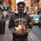 Mauritania Hoodie - Desert Sunset Camel Silhouette and Flag Accents