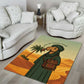 Mauritania Area Rug - Sidi the Sahara Camel Cartoon and Desert Caravan Design