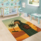 Mauritania Area Rug - Sidi the Sahara Camel Cartoon and Desert Caravan Design