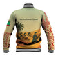 Mauritania Baseball Jacket - Sidi the Sahara Camel Cartoon and Desert Caravan Design