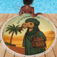 Mauritania Beach Blanket - Sidi the Sahara Camel Cartoon and Desert Caravan Design