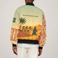 Mauritania Bomber Jacket - Sidi the Sahara Camel Cartoon and Desert Caravan Design