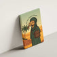 Mauritania Canvas Wall Art - Sidi the Sahara Camel Cartoon and Desert Caravan Design