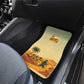 Mauritania Car Mats - Sidi the Sahara Camel Cartoon and Desert Caravan Design