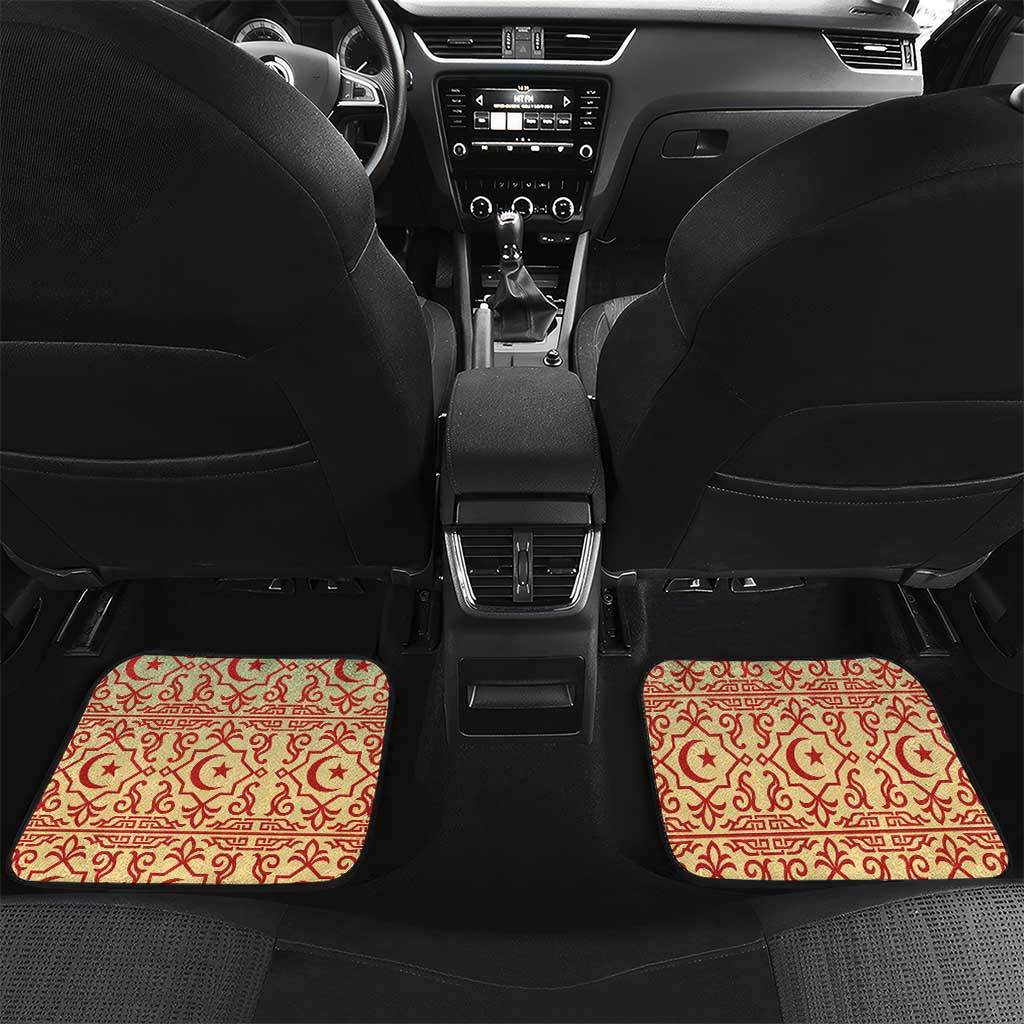 Mauritania Car Mats - Sidi the Sahara Camel Cartoon and Desert Caravan Design