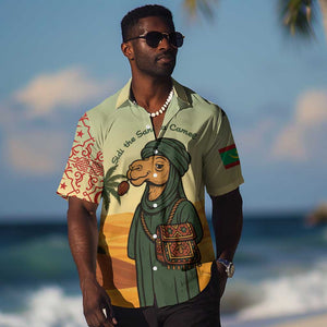 Mauritania Hawaiian Shirt - Sidi the Sahara Camel Cartoon and Desert Caravan Design