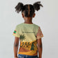Mauritania Kid T shirt - Sidi the Sahara Camel Cartoon and Desert Caravan Design