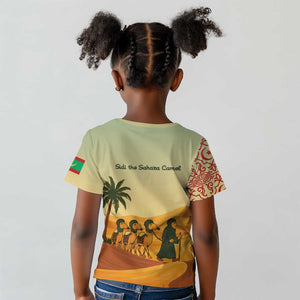 Mauritania Kid T shirt - Sidi the Sahara Camel Cartoon and Desert Caravan Design