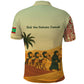 Mauritania Polo Shirt - Sidi the Sahara Camel Cartoon and Desert Caravan Design